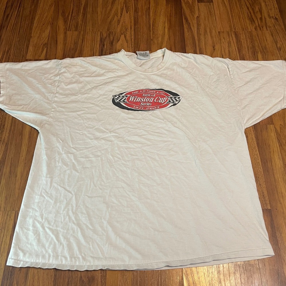 Chase Authentics NASCAR Winston Cup Rusty Wallace T-Shirt Mens 2XL White Vintage